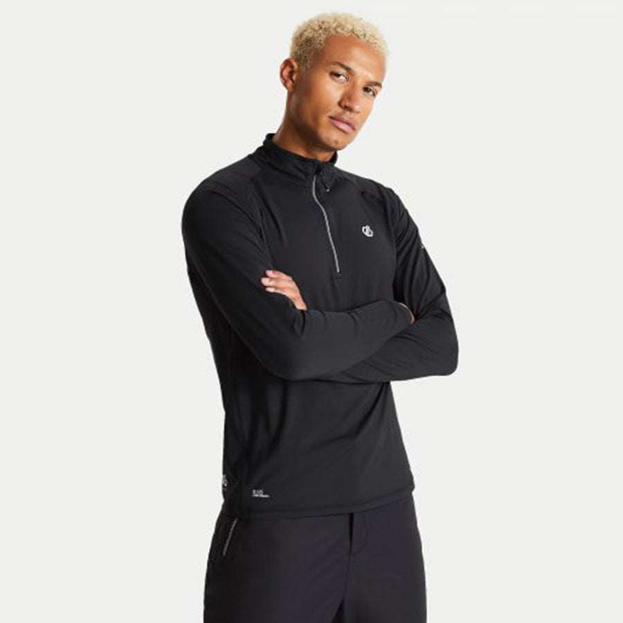 Fuse Up II CoreSt - Herren Stretch-Sweatshirt | mit halblangem Reißverschluss - Schwarz Black Bild 1