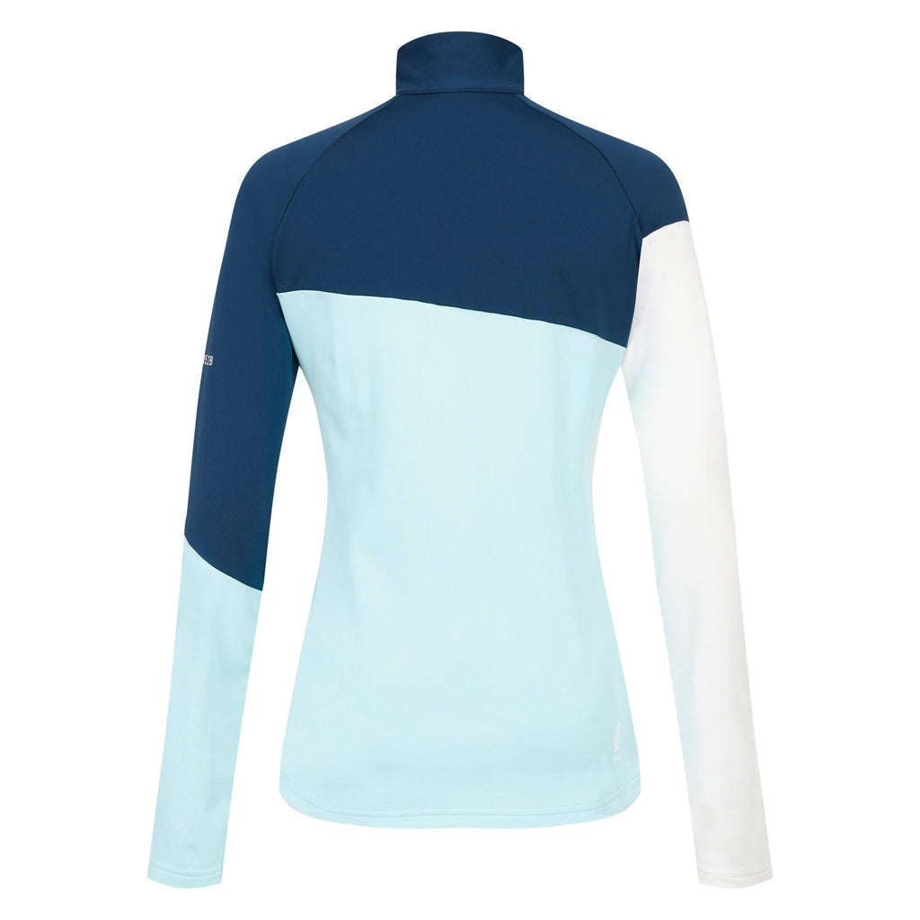 Ice II Core Stretch - Damen Midlayer | halblanger Reißverschluss - Blau Moonlight Denim/Water Ballet Bild 4