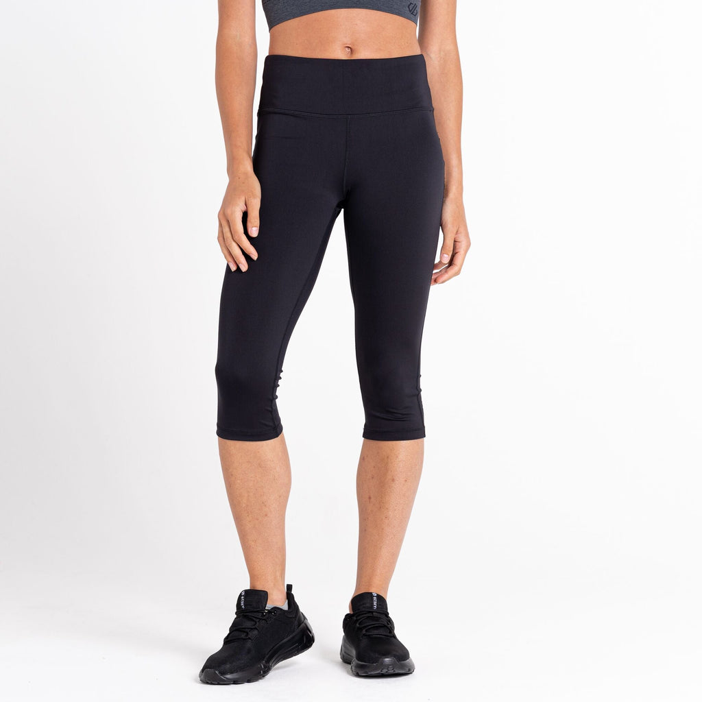 Influential 3/4 - Damen Legging | mit Tasche innen am Taillenbund - Schwarz Black Bild 1