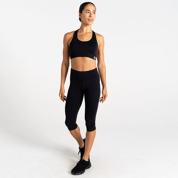 Influential II 3/4 Legging - Damen Fitnesshose | flexible Passform - Schwarz Black Bild 1