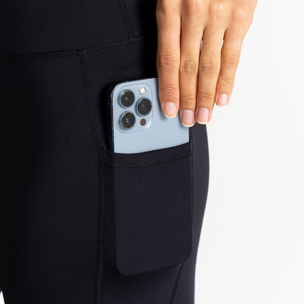 Influential II Legging - Damen Fitnesshose | weicher Taillenbaund - Schwarz Black Bild 5