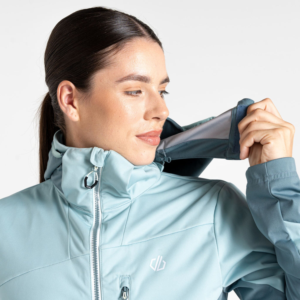 Lexan II Softshell - Damen Jacke | winddicht - Blau-Grau Aquifr/ElGry Bild 5