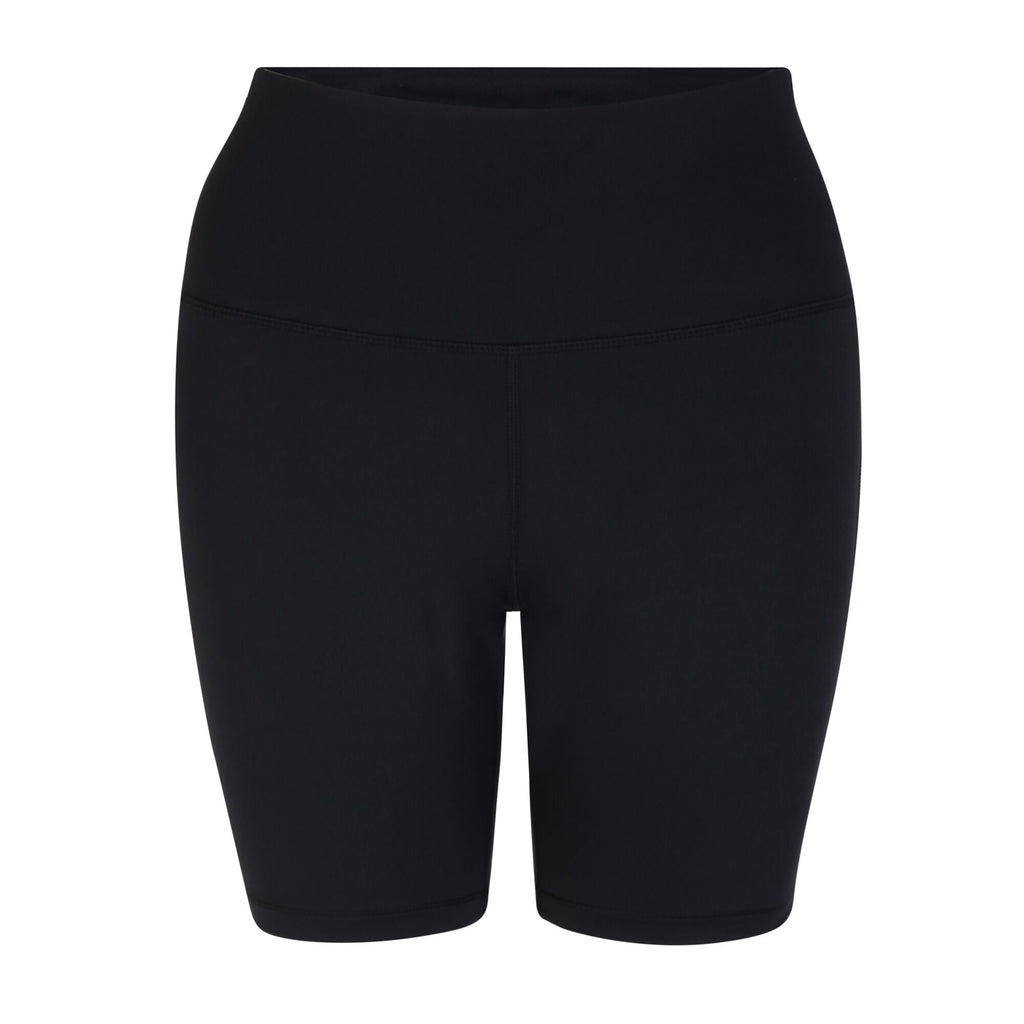 LoungeAbout Short - Damen Trainingshorts | offene Tasche innen am Taillenbund - Schwarz Black Bild 1