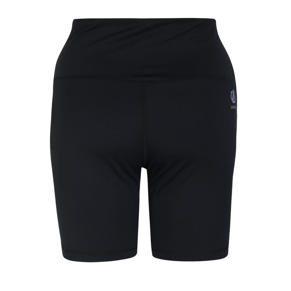 LoungeAbout Short - Damen Trainingshorts | offene Tasche innen am Taillenbund - Schwarz Black Bild 2
