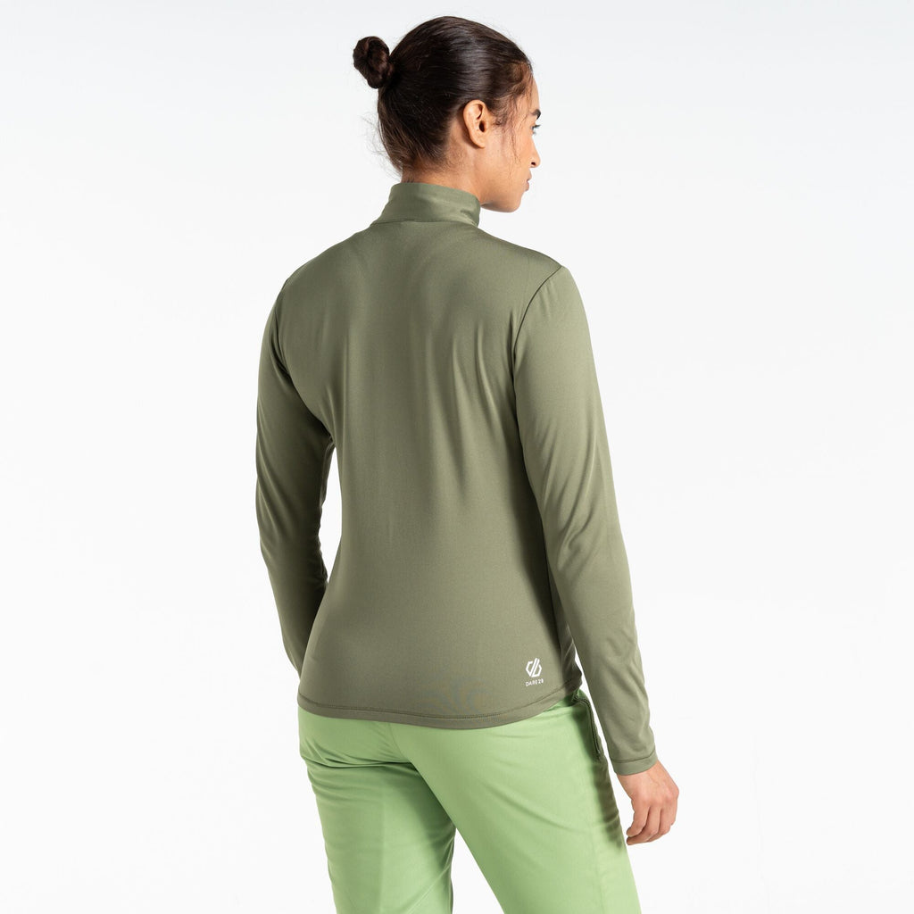 Lowline II Stretch - Damen Midlayer | halblanger RV - Olive Olivine Green Bild 2