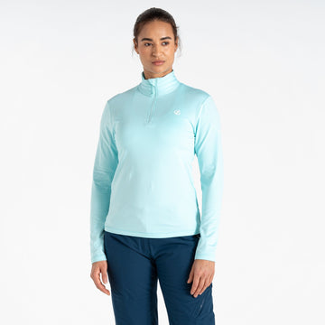 Lowline II Stretch - Damen Midlayer | halblanger RV - Hellblau Water Ballet Bild 1