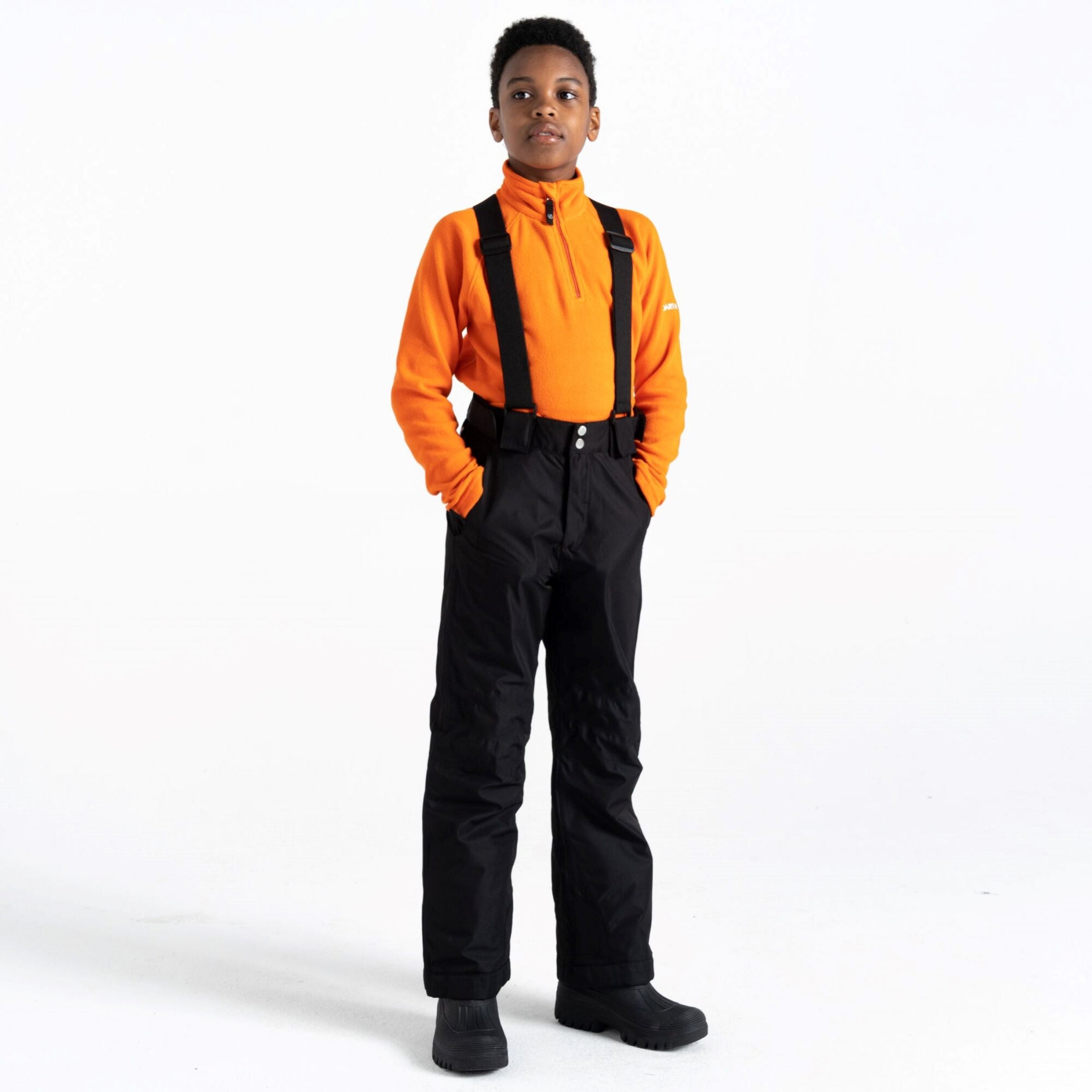 Outmove II Pant - Kinder Skihose | mit verschweißten Nähten - Schwarz