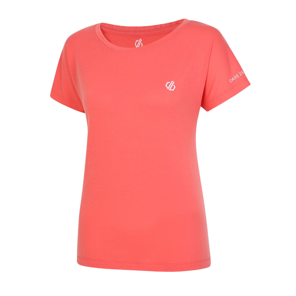 Persisting II Tee - Damen T-Shirt | bequemes Stretchgewebe - Orange Peach Bloom Bild 1