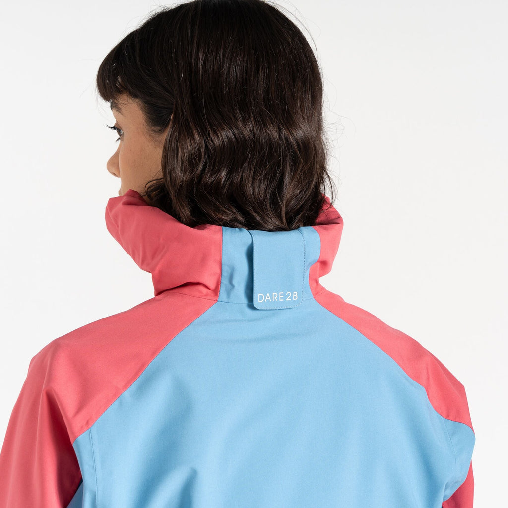 Pitching Jacket - Damen Jacke | wasserdichtes Stretchmaterial - Blau Niagara Blue/Sorbet Pink Bild 9