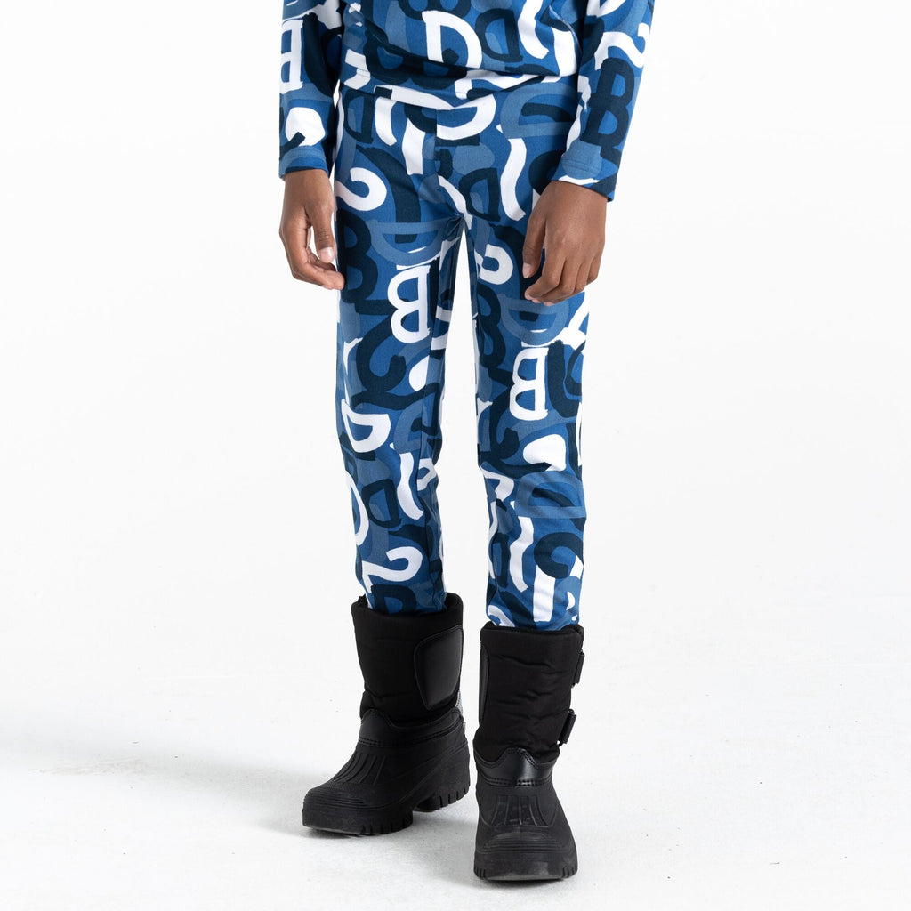 Pow Baselayer Set - Kinder Unterwäsche | schnelltrocknend - Blau OlyBluGraffi Bild 4