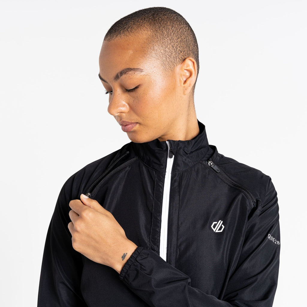 Rebound Windshell - Damen Jacke | mit abnehmbaren Ärmeln - Schwarz Black Bild 4