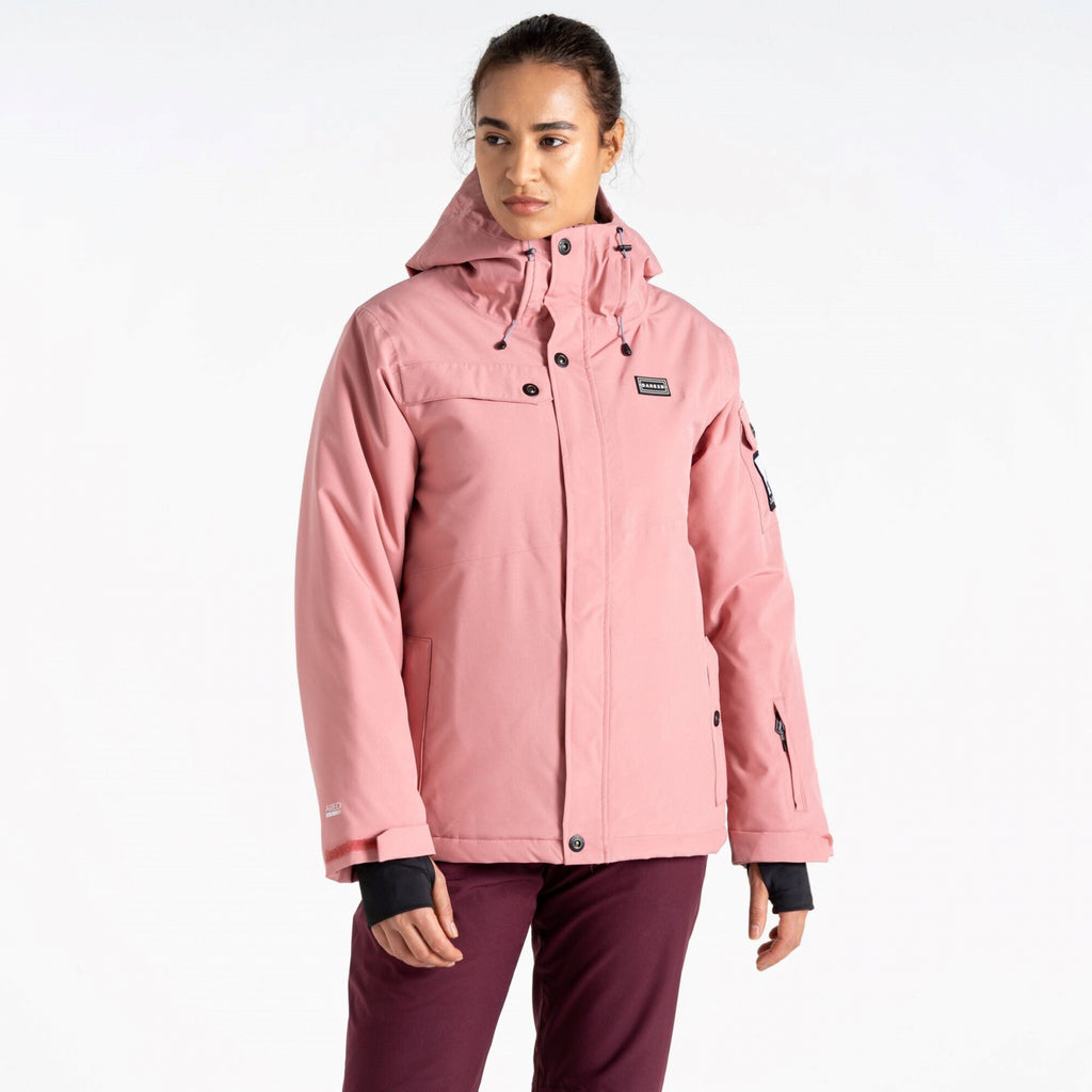 Ski Life Jacket - Damen Skijacke | wasserdichtes und atmungsaktives Stretchgewebe - Rosa Dusty Rose Bild 1