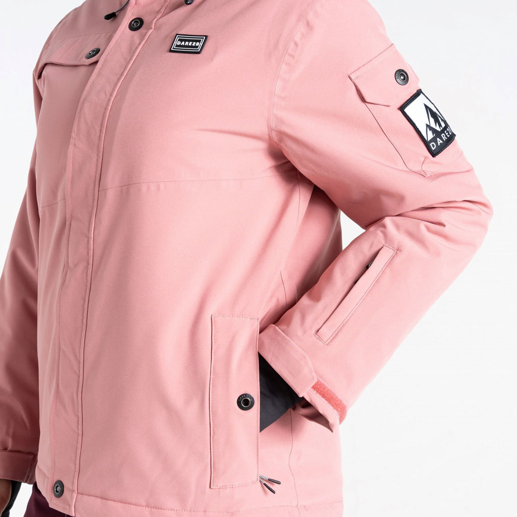 Ski Life Jacket - Damen Skijacke | wasserdichtes und atmungsaktives Stretchgewebe - Rosa Dusty Rose Bild 5