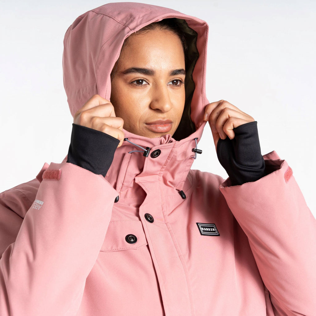 Ski Life Jacket - Damen Skijacke | wasserdichtes und atmungsaktives Stretchgewebe - Rosa Dusty Rose Bild 6