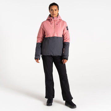 Snowburst Overhead Jacket - Damen Skijacke | verschweißte Nähte - Rosa-Grau Dusty Rose/Ebony Grey Bild 1