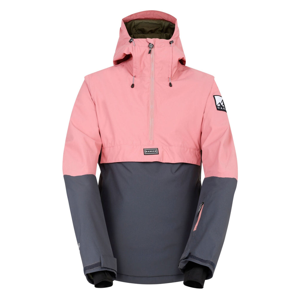 Snowburst Overhead Jacket - Damen Skijacke | verschweißte Nähte - Rosa-Grau Dusty Rose/Ebony Grey Bild 7