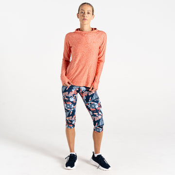 Sprint Ctiy Hoodie - Damen Hoodie | fixierte Kapuze mit lässigem Design - Orange BrntSiennMrl Bild 1