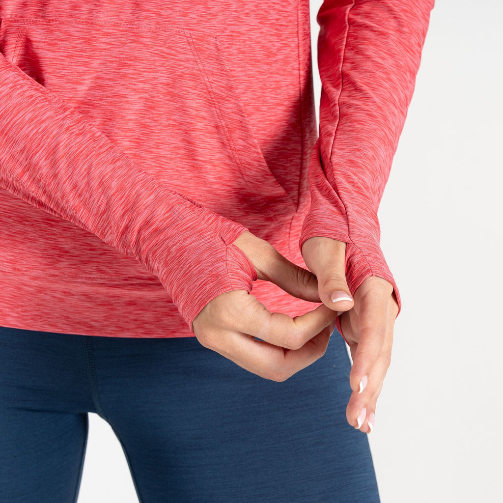 Sprint Cty Hoodie - Damen Hoodie | mit Daumenschlaufen - Pink Sorbet Pink Marl Bild 7