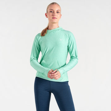 Sprint Cty Hoodie - Damen Hoodie | mit Daumenschlaufen - Mint Mint Green Marl Bild 1