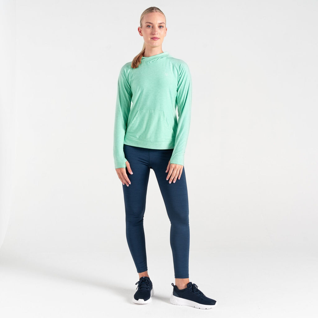 Sprint Cty Hoodie - Damen Hoodie | mit Daumenschlaufen - Mint Mint Green Marl Bild 2