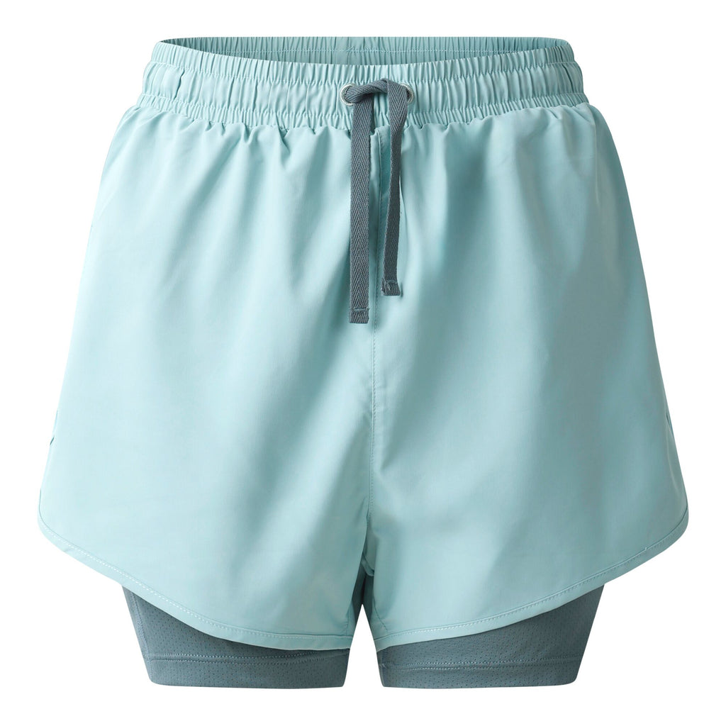 Sprint Up II Short - Damen Fitnesshose | schnell trocknend - Blau Aquifr/ElGry Bild 3