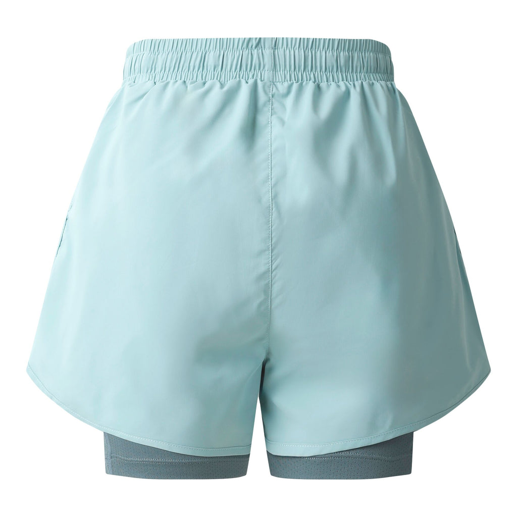 Sprint Up II Short - Damen Fitnesshose | schnell trocknend - Blau Aquifr/ElGry Bild 4