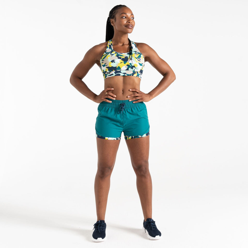 Sprint Up Short - Damen Short | mit bedruckter Innenhose - Blau Kayaking/Moonlight Denim Petal Bild 3