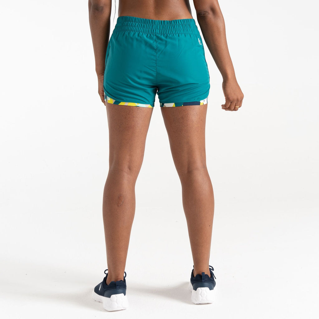 Sprint Up Short - Damen Short | mit bedruckter Innenhose - Blau Kayaking/Moonlight Denim Petal Bild 4