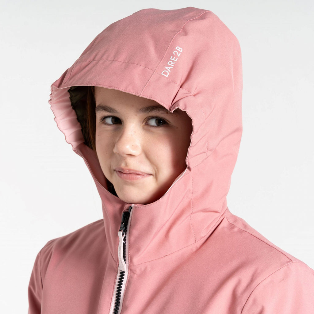 Steazy II Jacket - Kinder Skijacke | reflektierende Details, verbesserte Sichtbarkeit - Rosa-Grün Dusty Rose/Olivine Green Bild 4