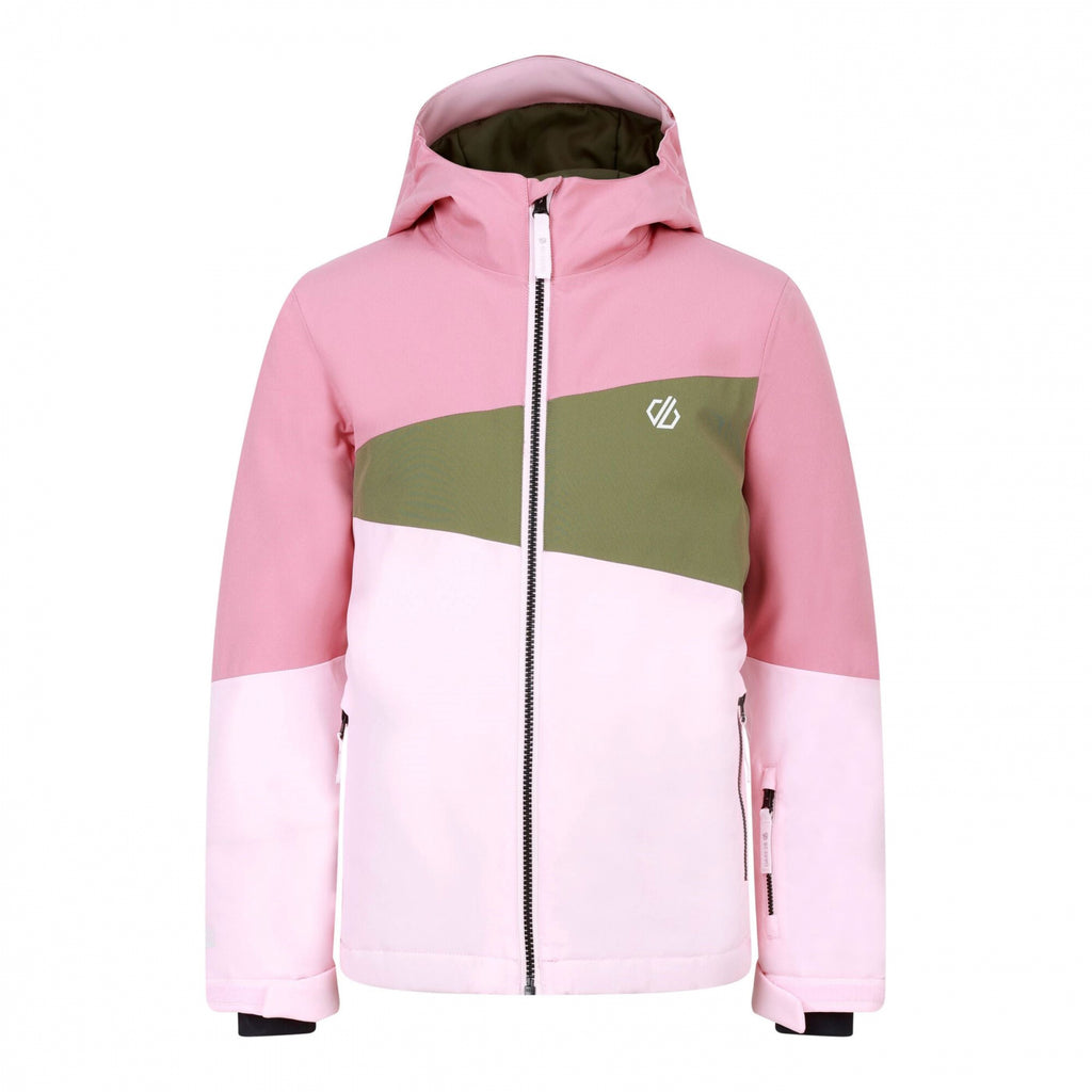 Steazy II Jacket - Kinder Skijacke | reflektierende Details, verbesserte Sichtbarkeit - Rosa-Grün Dusty Rose/Olivine Green Bild 6