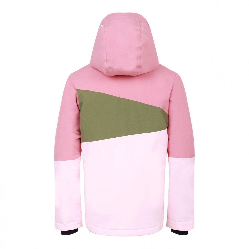 Steazy II Jacket - Kinder Skijacke | reflektierende Details, verbesserte Sichtbarkeit - Rosa-Grün Dusty Rose/Olivine Green Bild 7