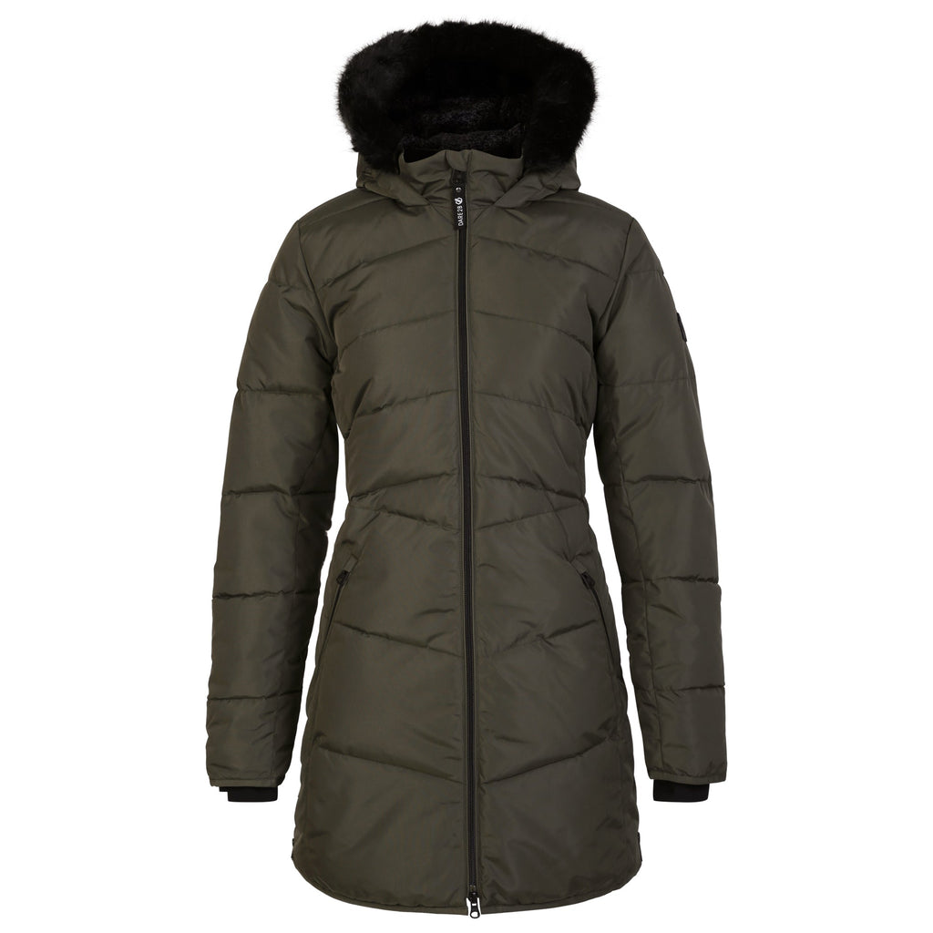 Striking III Jkt - Damen Mantel | mit abnehmbarem Kunstpelzbesatz - Olive Green Lichen Bild 1