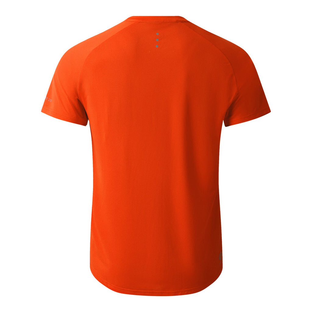 Tech II Tee - Herren T-Shirt | reflektierende Prints - Orange Seville Red Bild 4