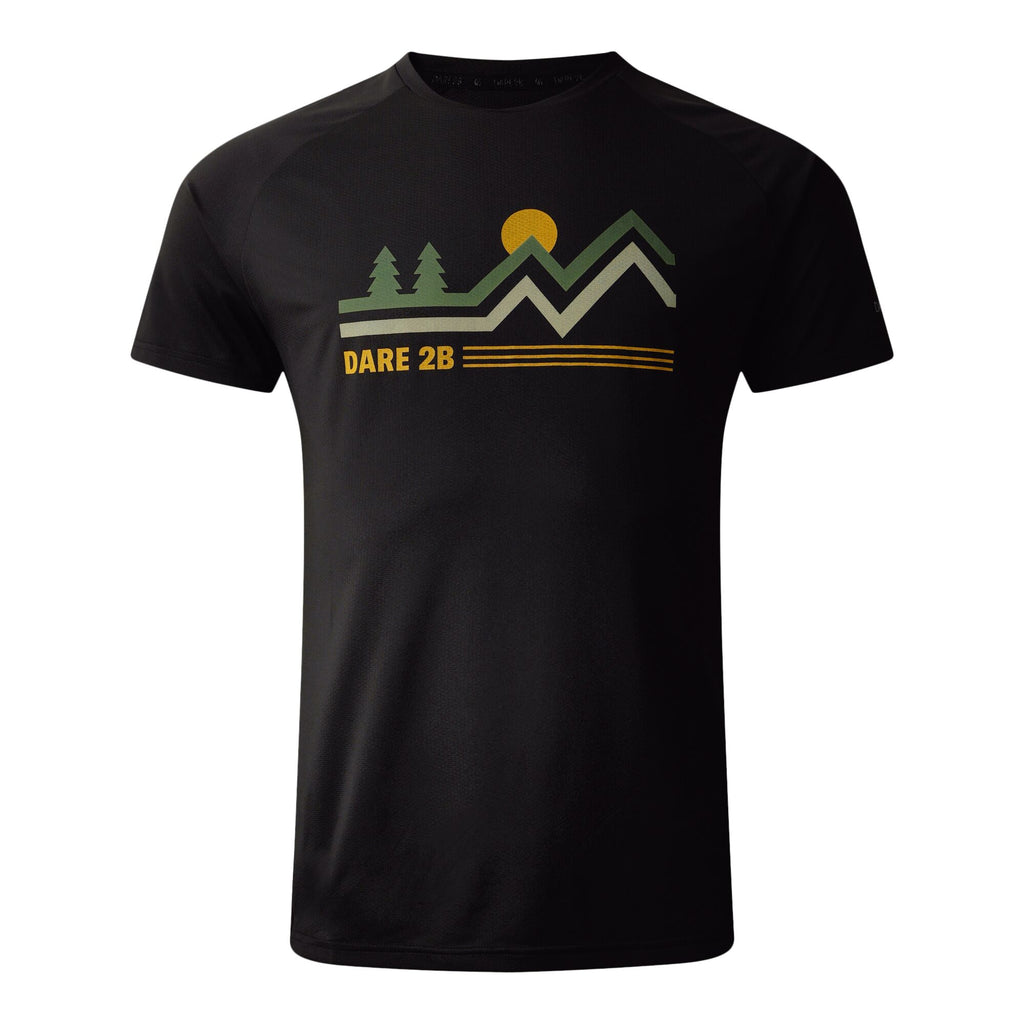 Tech II Tee - Herren T-Shirt | reflektierende Prints - Schwarz Black Bild 3