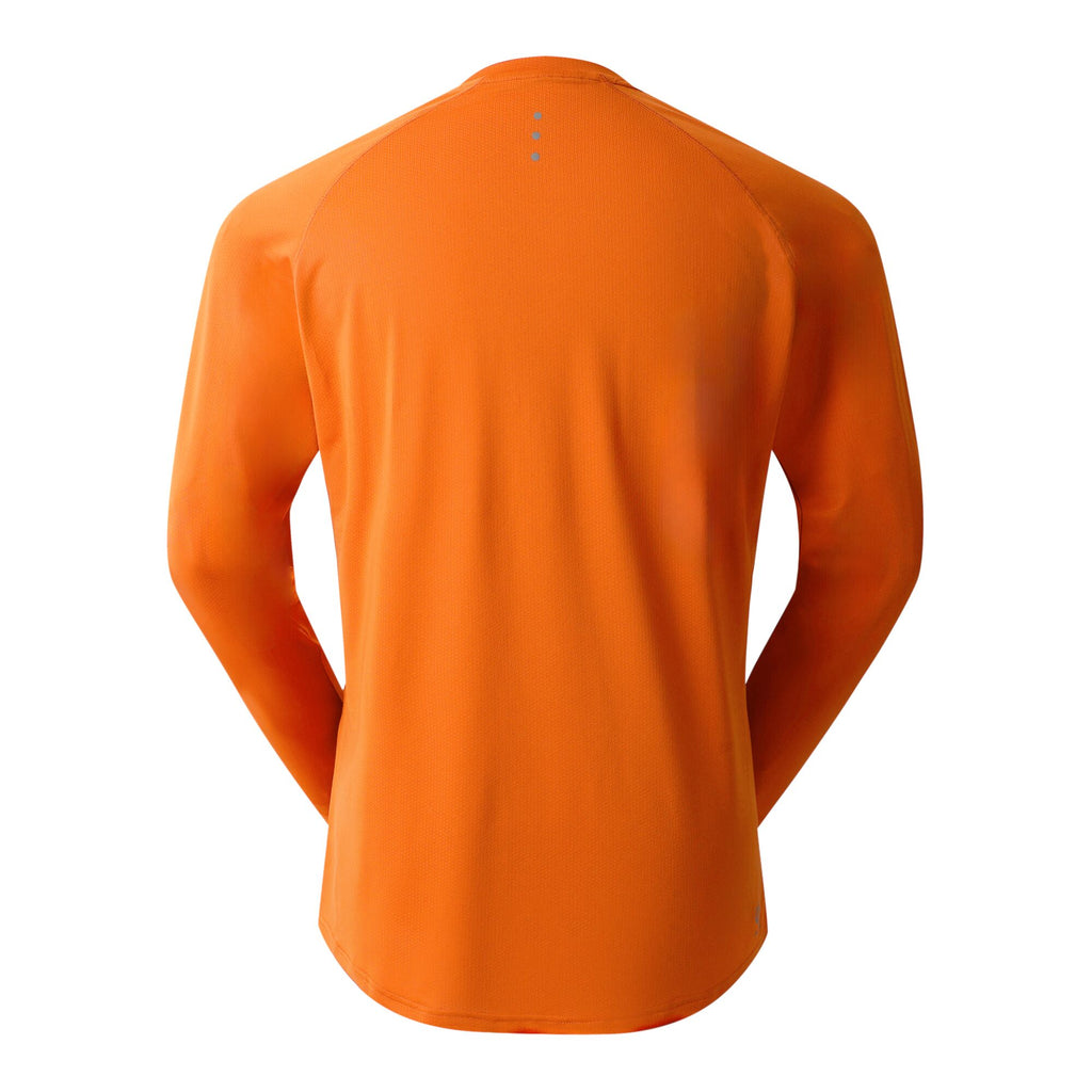 Tech Long Sleeved II Tee - Herren T-Shirt | reflektierende Print - Orange Spicy Route Bild 4