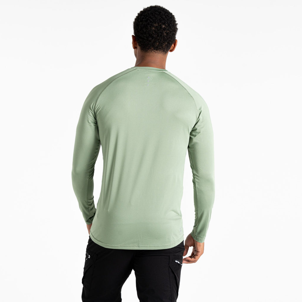 Tech Long Sleeved II Tee - Herren T-Shirt | reflektierende Print - Grün Hedge Green Bild 2