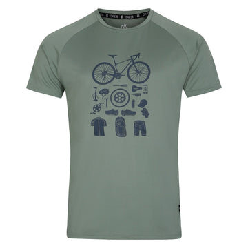 Tech Tee - Herren T-Shirt | reflektierende Prints - Grün Lily Pad Bild 1