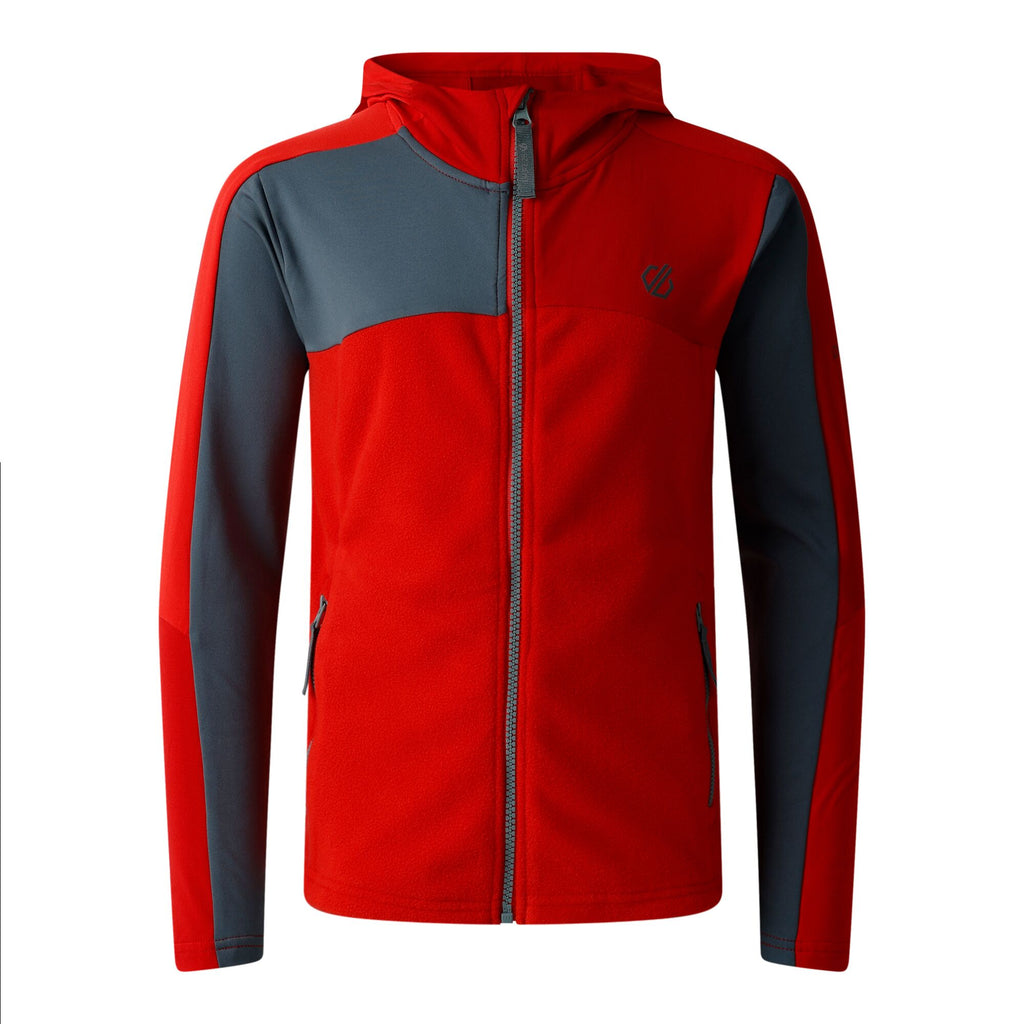 Thriving IV Stretch Midlayer - Kinder Midlayer | Reißverschlusstaschen - Rot DngrRd/StrmW Bild 3