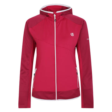 TraversingCoreStr - Damen Stretchjacke | fixierte Kapuze - Pink Berry Pink Bild 1