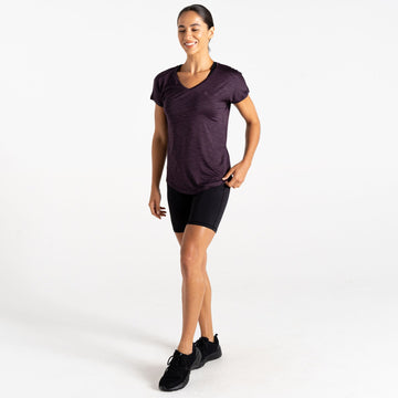 Vigilant Tee - Damen T-Shirt | V-Ausschnitt - Violett Deep Plum Bild 1