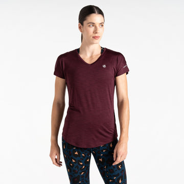 Vigilant Tee - Damen T-Shirt | leicht und schnell trocknend - Rot Fig Bild 1