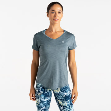 Vigilant Tee - Damen T-Shirt | V-Ausschnitt - Grau Element Grey Bild 1