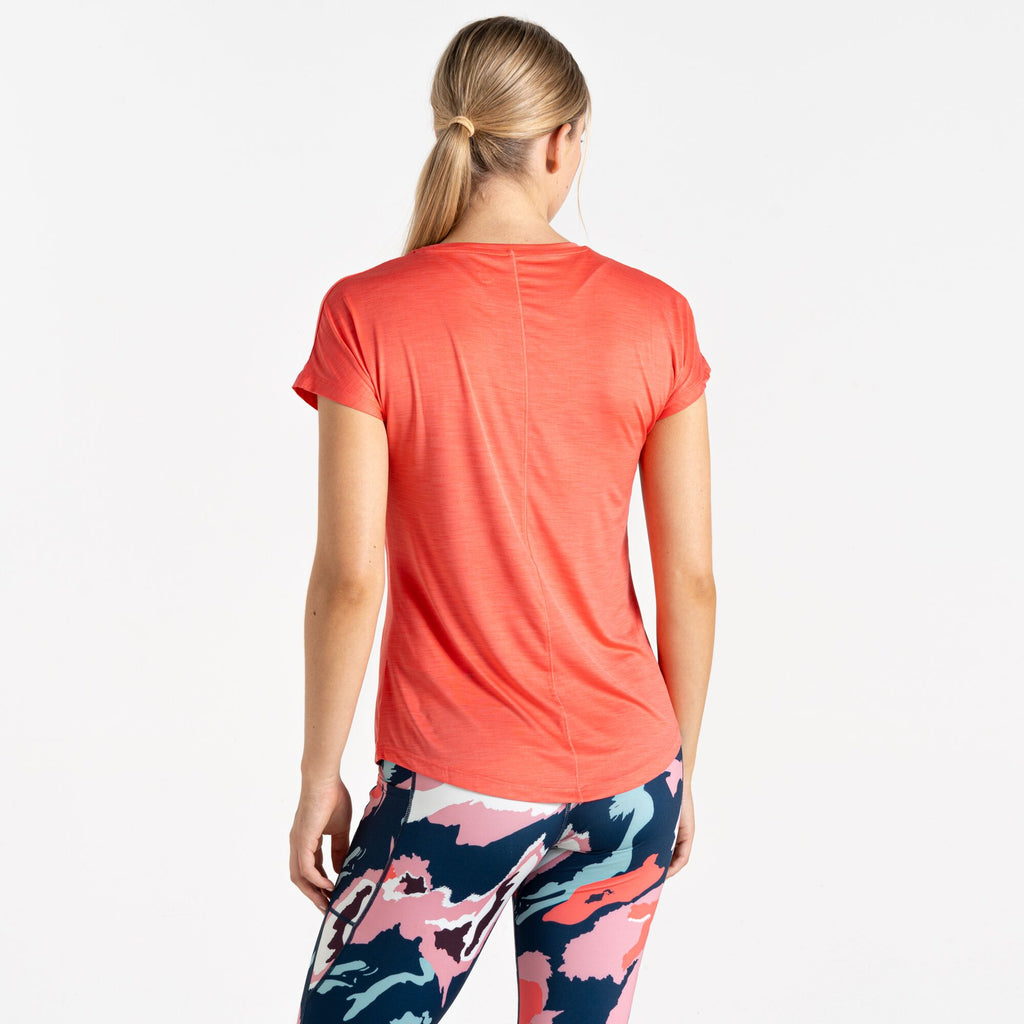 Vigilant Tee - Damen T-Shirt | V-Ausschnitt - Orange Peach Bloom Bild 2