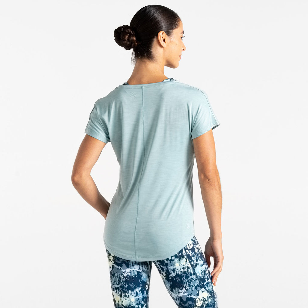 Vigilant Tee - Damen T-Shirt | V-Ausschnitt - Blau Aquifer Bild 2