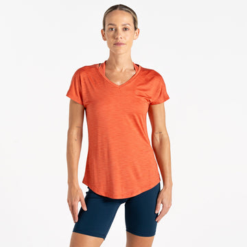 Vigilant Tee - Damen T-Shirt | V-Ausschnitt - Orange Burnt Sienna Bild 1