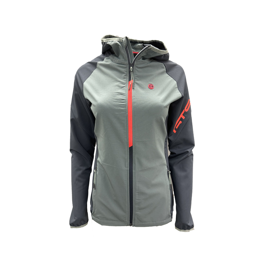 LADY JACKET LIGHT HOODIE - Damen Zip-Jacke | Belüftung am Rücken - Grau steel Bild 1