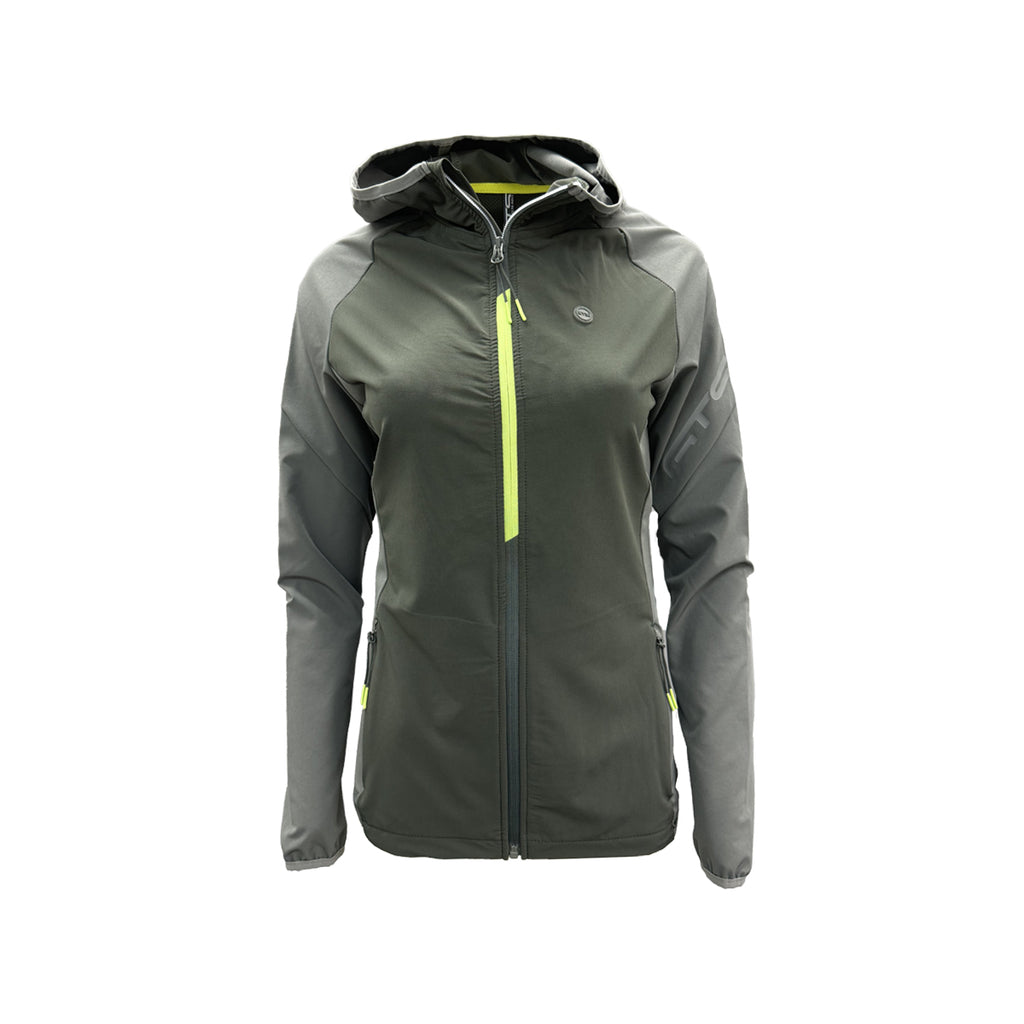 LADY JACKET LIGHT HOODIE - Damen Zip-Jacke | Belüftung am Rücken - Grün mud Bild 1