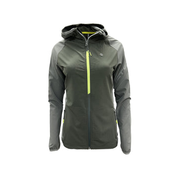 LADY JACKET LIGHT HOODIE - Damen Zip-Jacke | Belüftung am Rücken - Grün mud Bild 1