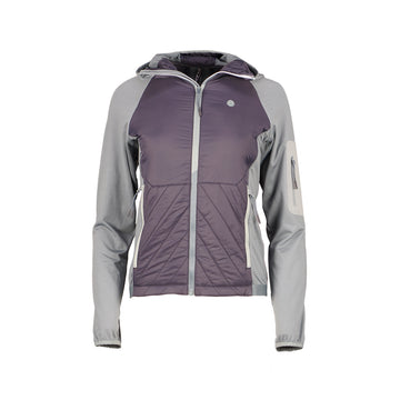 LADY JACKET PADDED HOODIE - Damen Zip-Jacke | Reißverschlusstaschen - Blau smoke Bild 1