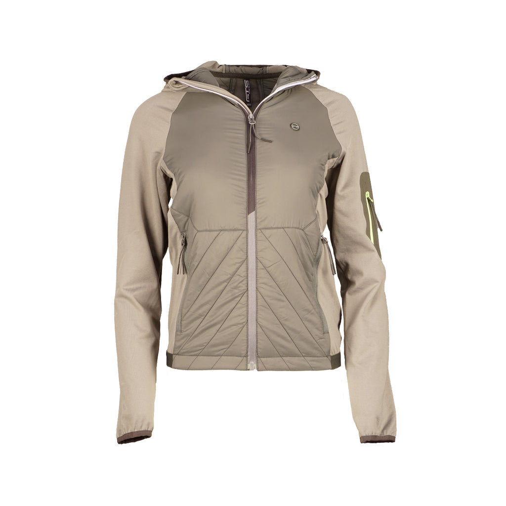 LADY JACKET PADDED HOODIE - Damen Zip-Jacke | Reißverschlusstaschen - Grau platin Bild 1